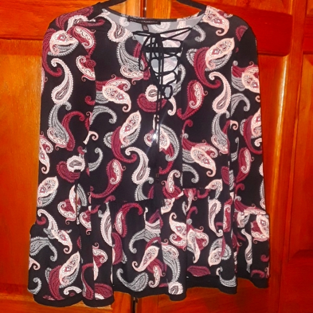 WHBM Peplum Top